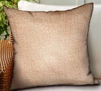 Thumbnail for Lush Sepia Off White Solid Luxury Outdoor/Indoor Throw Pillow - 6 SIZES -