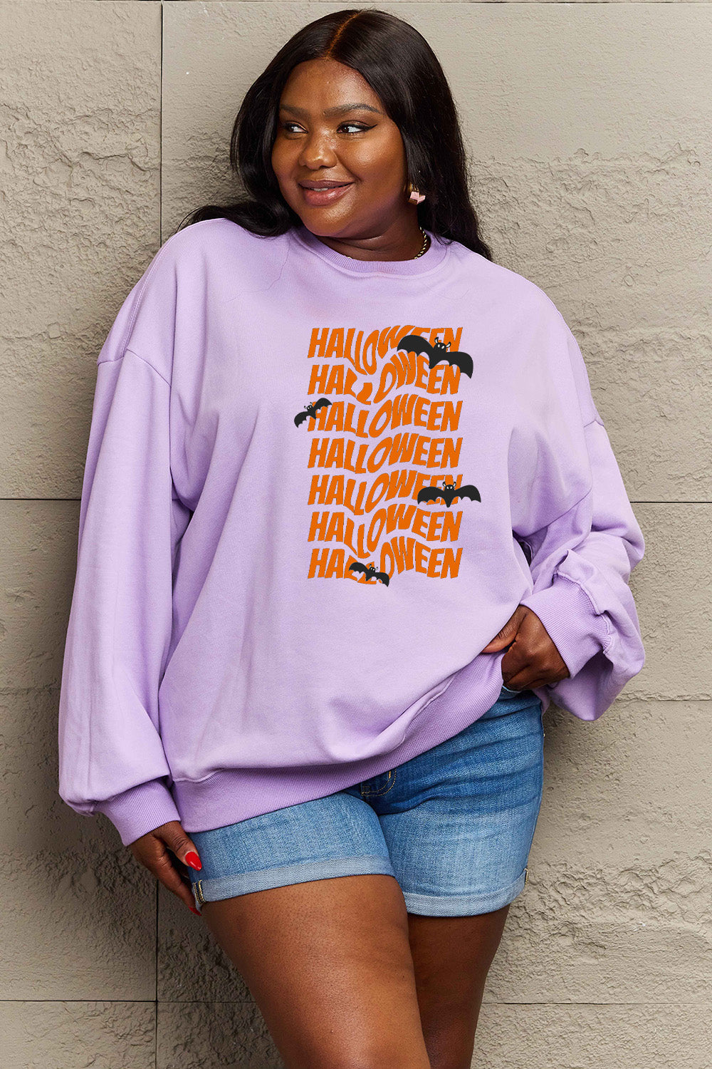 Simply Love Full Size HALLOWEEN Graphic Sweatshirt - SIZES S THRU 3XL - T - 6 COLORS -