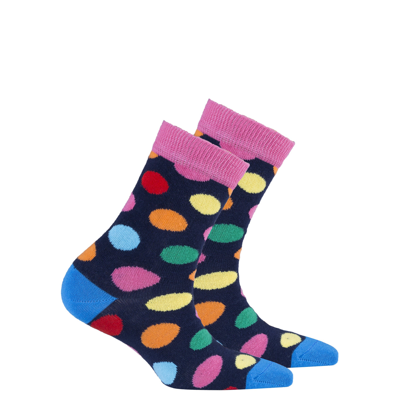 Kids Pink Sky Dot Socks - 1 COLOR -