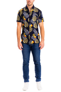 Thumbnail for WEIV - Digital Print Hawaiian Short Sleeve Shirt -