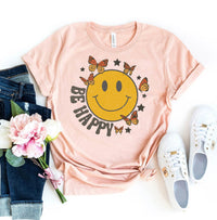 Thumbnail for Be Happy T-Shirt - 12 COLORS -