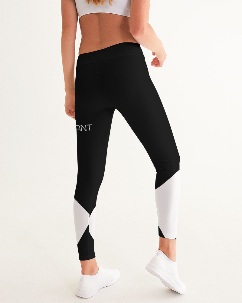 Chaluisant - Graphic Chess Black & White Women's Yoga Pants -