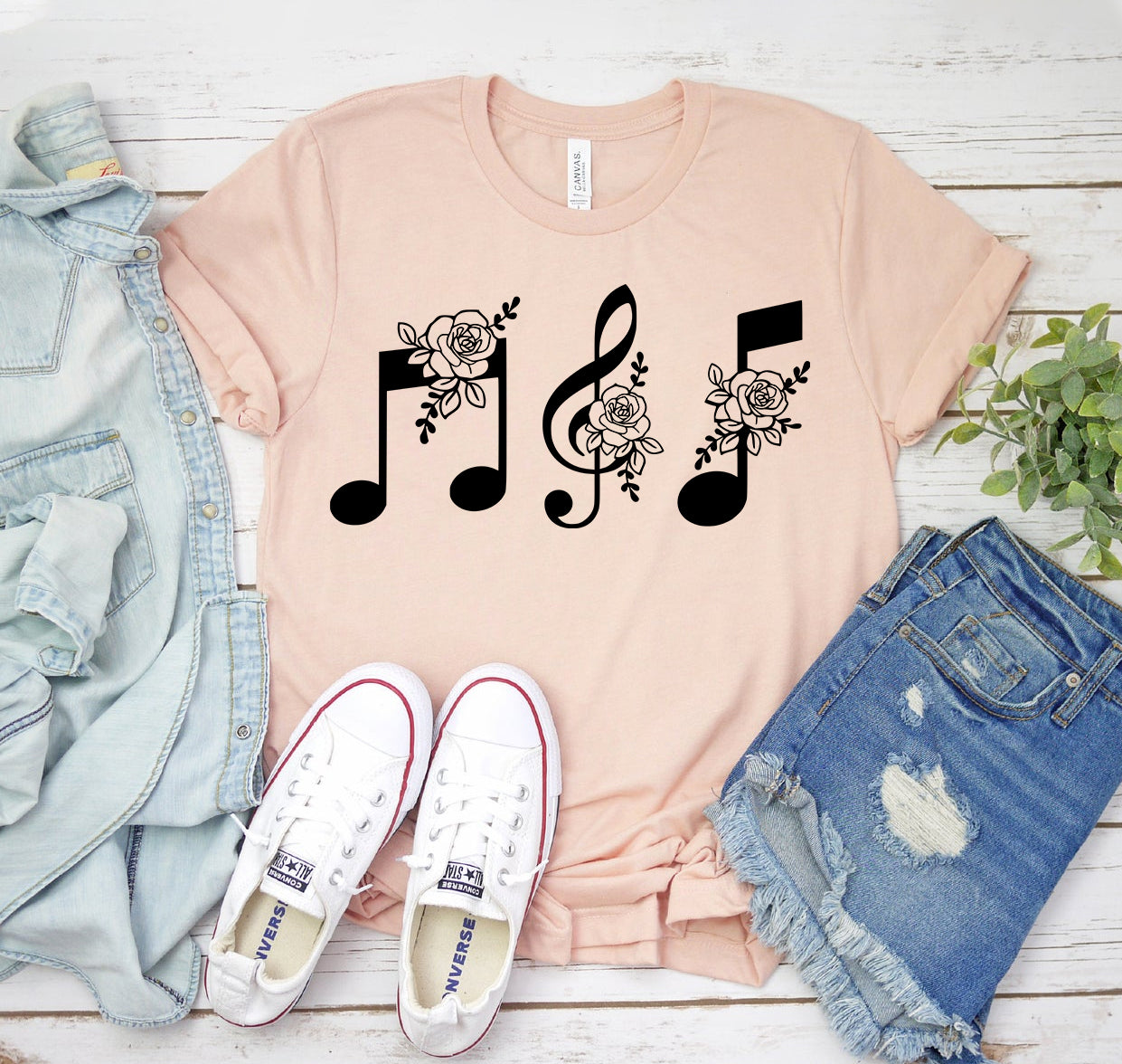 Musical Notes T-Shirt - 11 COLORS -