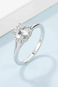 Thumbnail for 1 Carat Moissanite 925 Sterling Silver Split Shank Ring