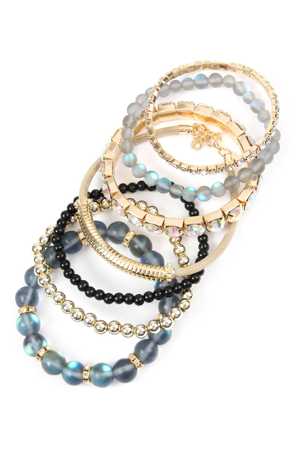 Mermaid Glass Stretch Bracelet - 7 COLORS -