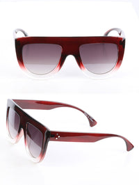 Thumbnail for BCNY - The Fashionista's Wine Flat Top Sunglasses - 1 COLOR