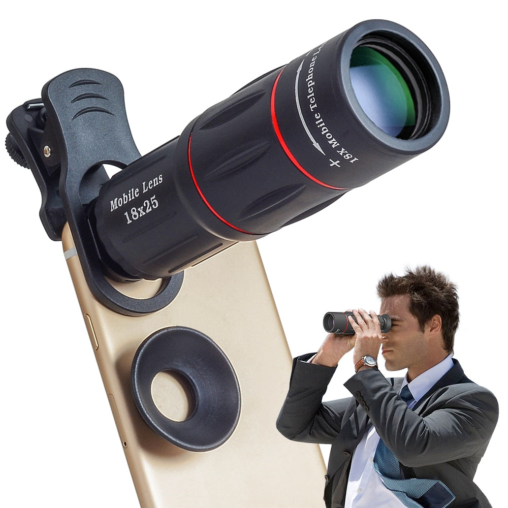 APEXEL Telefon Camera Lens Universal 18X Telescope Zoom Telescope for Mobile Phone - [16 DAY DELIVERY] -