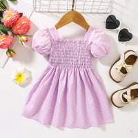 Thumbnail for Printed Square Neck Smocked Dress - T - 5 SIZES - 5 COLORS -