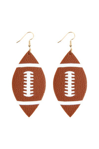 Thumbnail for Football Leather Drop Earrings -