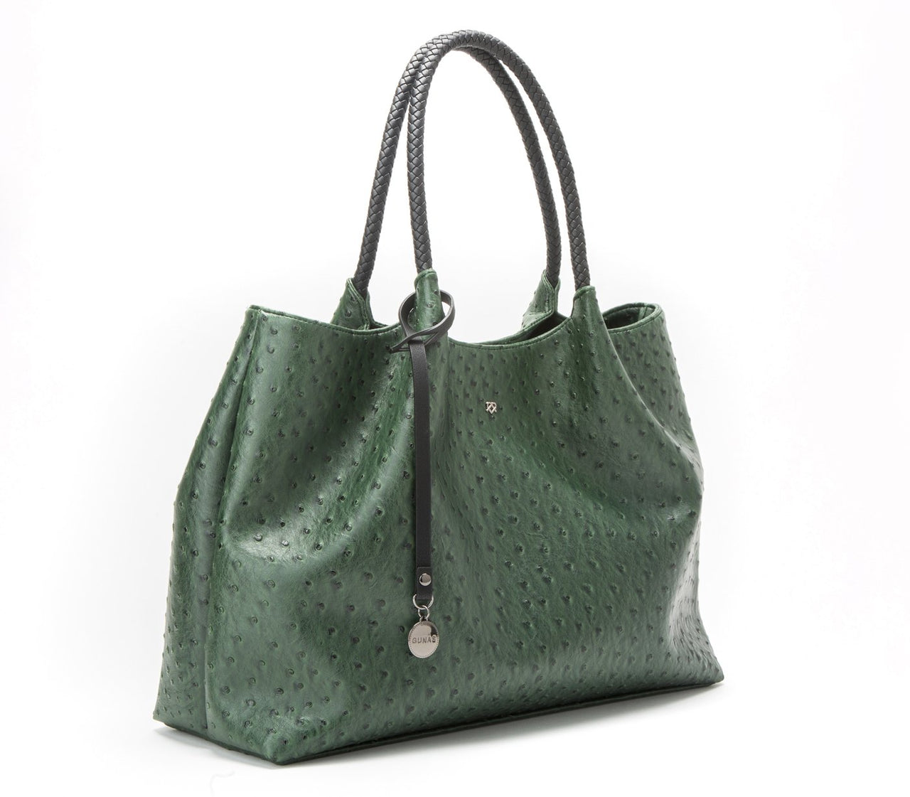 GUNAS NEW YORK - Naomi - Dark Green Vegan Leather Tote Bag - 1 COLOR -