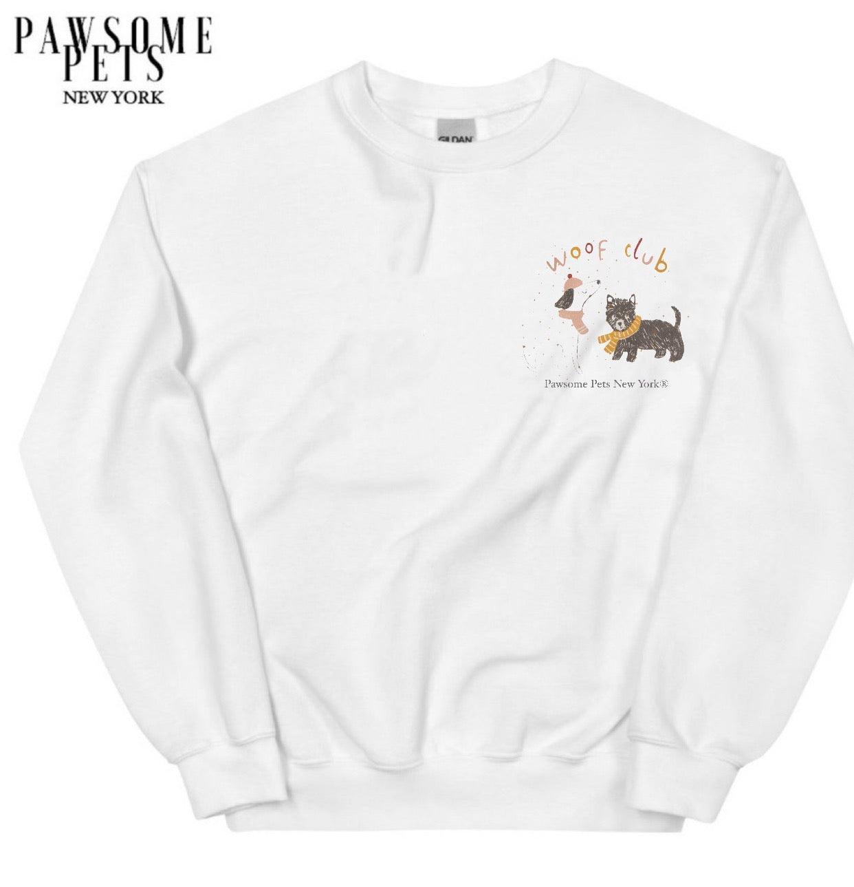 Sweatshirt - Woof Club(upper Right) - 7 COLORS -