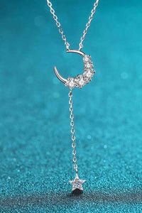 Thumbnail for Star & Moon Moissanite Necklace