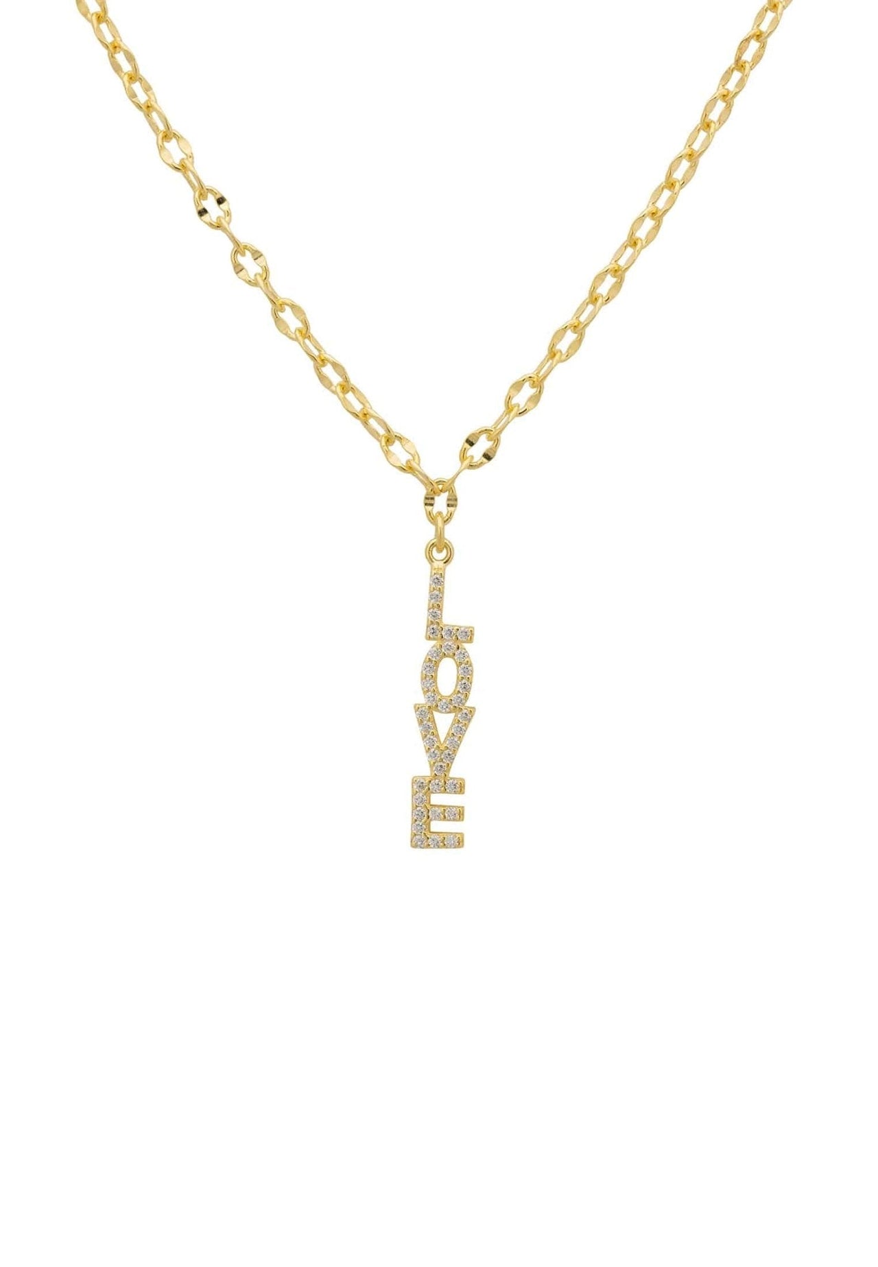 LATELITA - Love Pendant Necklace Gold -