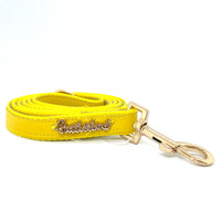 Thumbnail for Puccissime - Yellow Genuine Leather One-Click Harness - 5 SIZES -