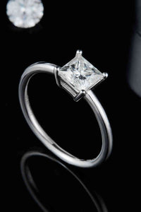 Thumbnail for 1 Carat Moissanite 925 Sterling Silver Solitaire Ring