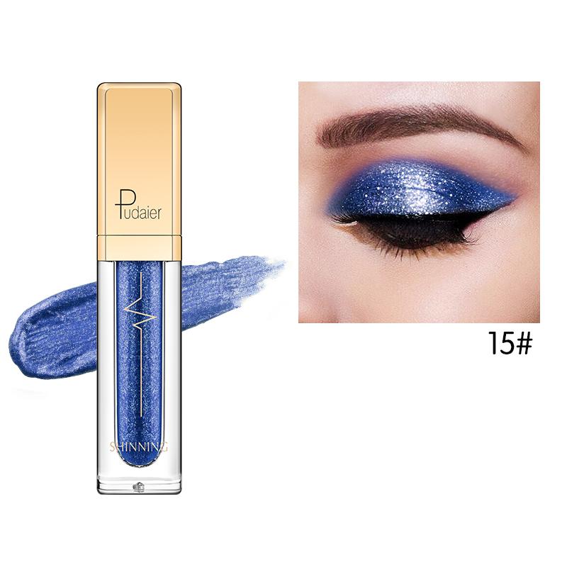 Pudaier Glitter & Glow Liquid Eyeshadow - Dark Blue - 1 COLOR -