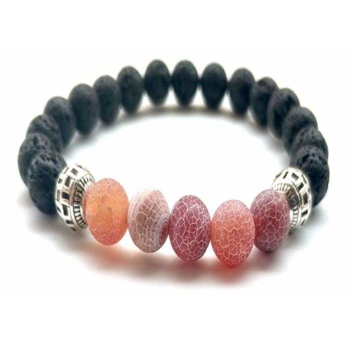 Red Lava Stone Essential Oil Bracelet -