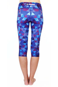 Thumbnail for Belcorva - Purple Pixel - Large Pocket Capri - RESTOCKED! - 1 COLOR -