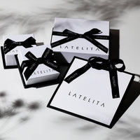 Thumbnail for LATELITA - Ruby Cufflinks / Oxidized Silver Champagne Diamonds -