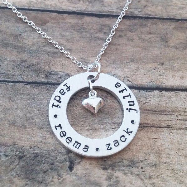 Personalized Necklace With Kids Names -