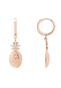 Thumbnail for LATELITA - Pineapple Huggie Hoops Rosegold -