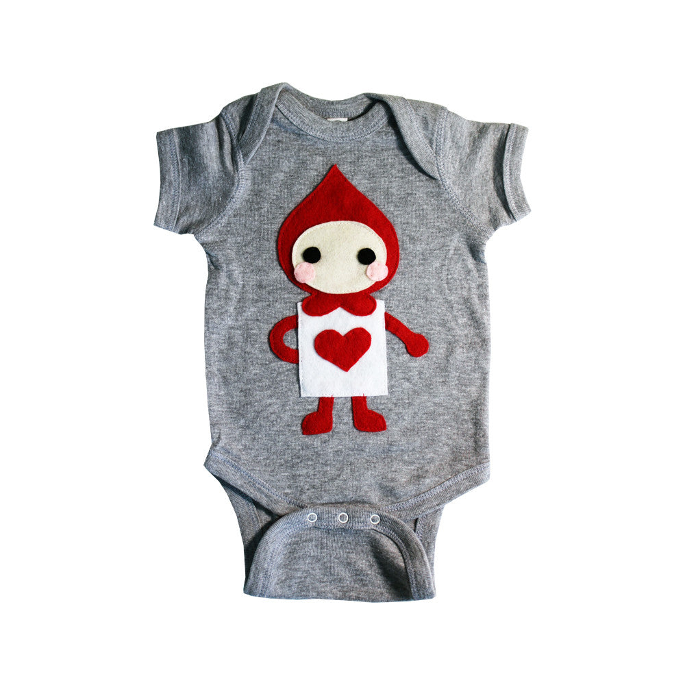 The Trumps - Heart - Alice's Adventure in Wonderland - Infant Bodysuit - 1 COLOR -