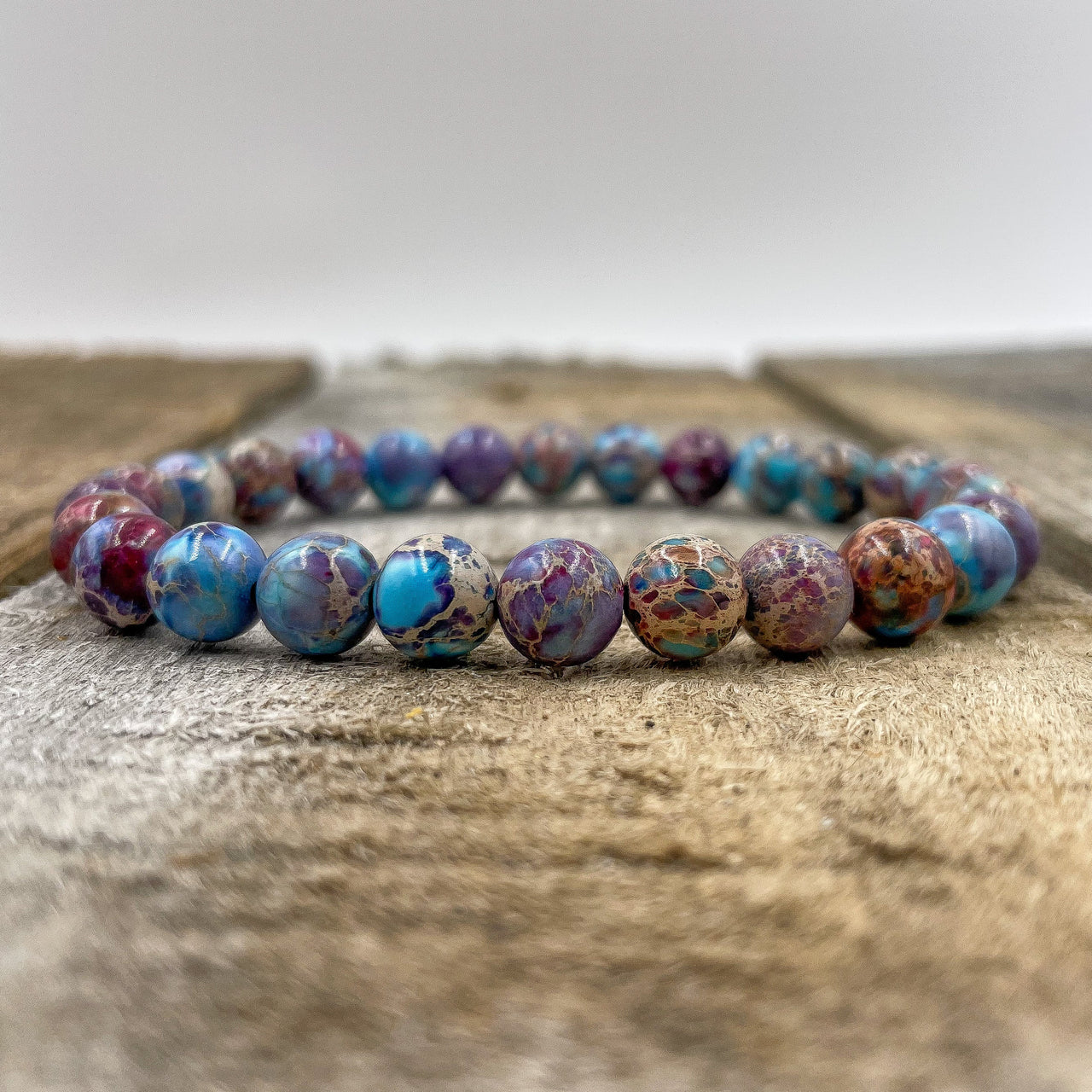 Union - Galaxy Imperial Jasper Gemstone Beaded Bracelet -