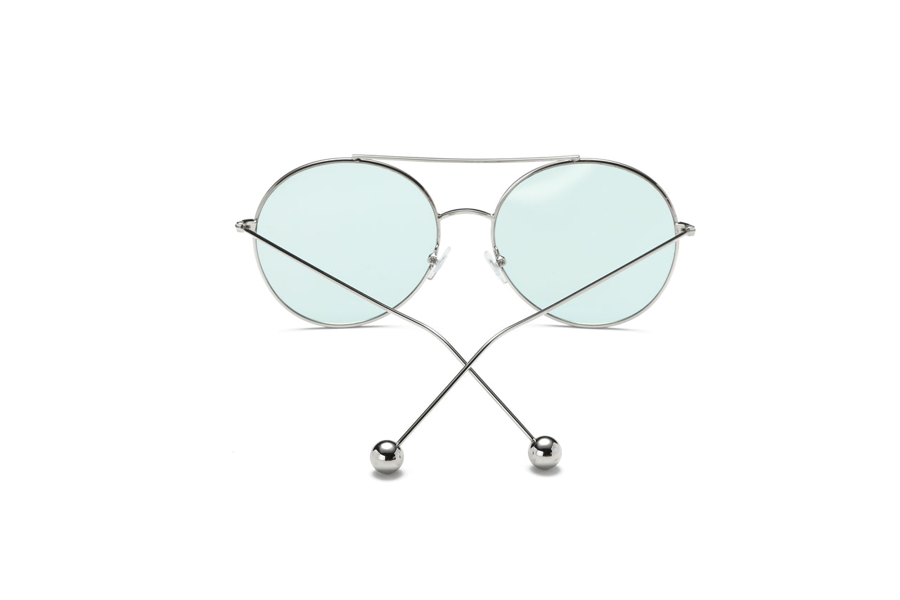 Eureka | Round Tinted Lens Aviator Glasses Balled Sunglasses - 8 COLORS -