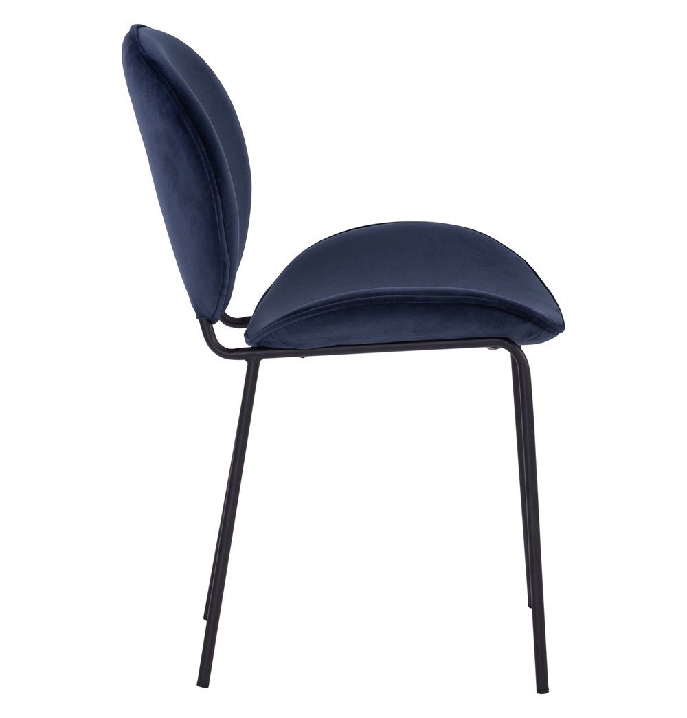 GFURN - Ormer Dining Chair - Navy Velvet -