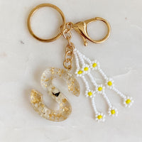 Thumbnail for Ellison & Young - Baby Daisy Initial Key Chain - 20 LETTERS - FIND YOURS! -