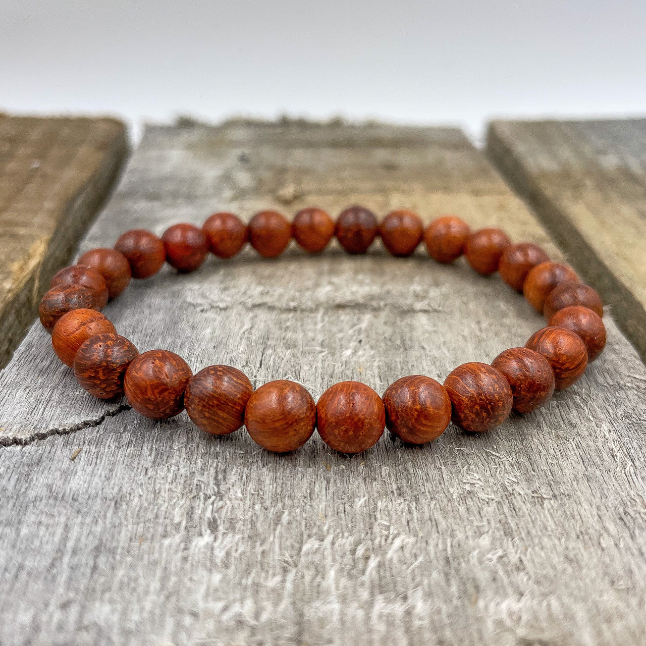 Union - Red Rosewood Mala Beaded Bracelet -