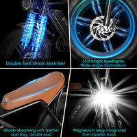 Thumbnail for OOK TEK - EU / US Warehouse - Retro Motorcycle Design 750W Max 50Kmh E Bike Adult Bike - Electric Bike - [6-9 DAY DELIVERY] - 2 SEAT COLORS -