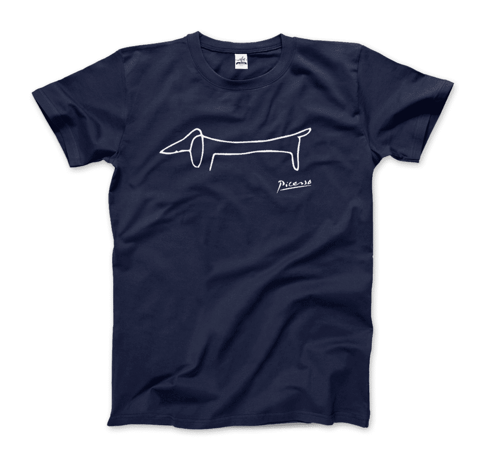 Pablo Picasso Dachshund Dog (Lump) Artwork T-Shirt - 6 COLORS