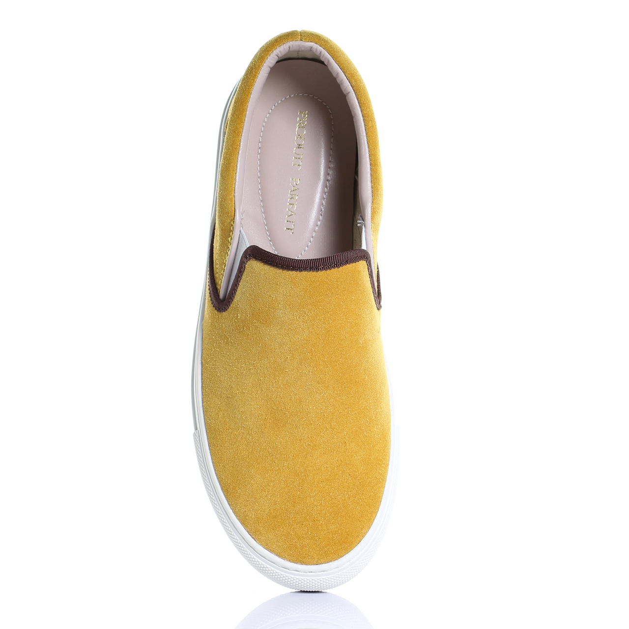 Suede Slip on Sneaker (Mustard)