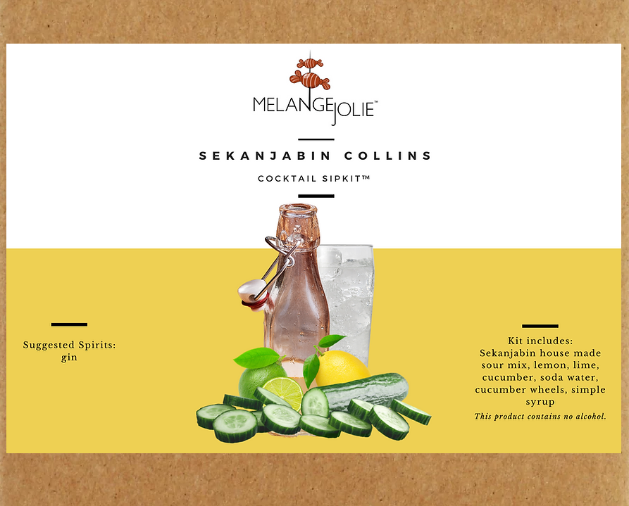 Mélange Jolie Sekanjabin Collins Cocktail SipKit™