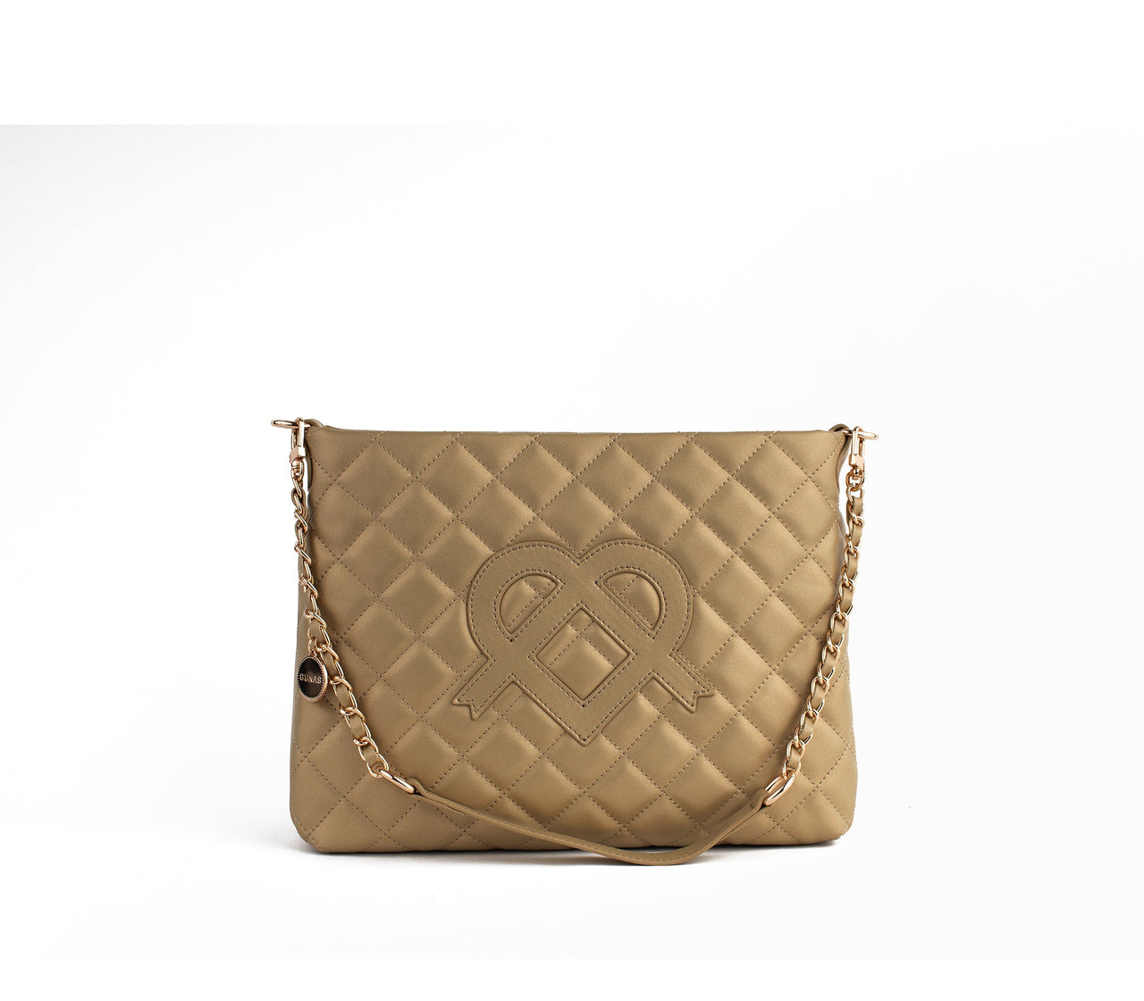 GUNAS NEW YORK - Koi - Gold Quilted Vegan Leather Purse - 1 COLOR -