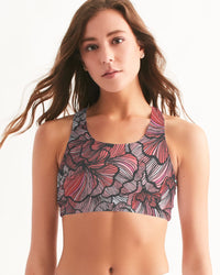 Thumbnail for Chaluisant - Petal Swirls Women's Seamless Sports Bra -