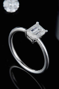 Thumbnail for 1 Carat Moissanite 925 Sterling Silver Solitaire Ring