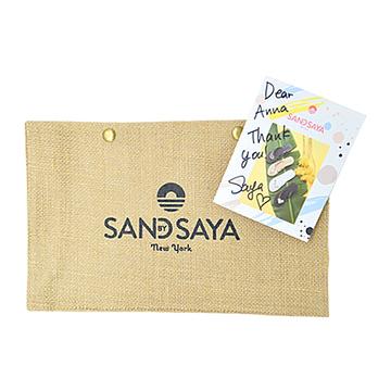 SAND BY SAYA N.Y. - Gold Palm Tree - Women's Mid Wedge - 1 COLOR -