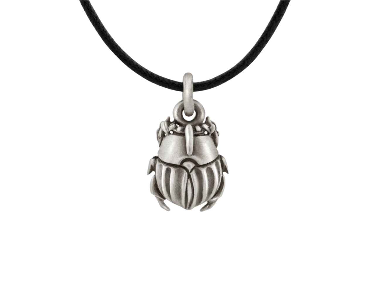 Snake Bones - Scarab Beetle Pendant in Sterling Silver -