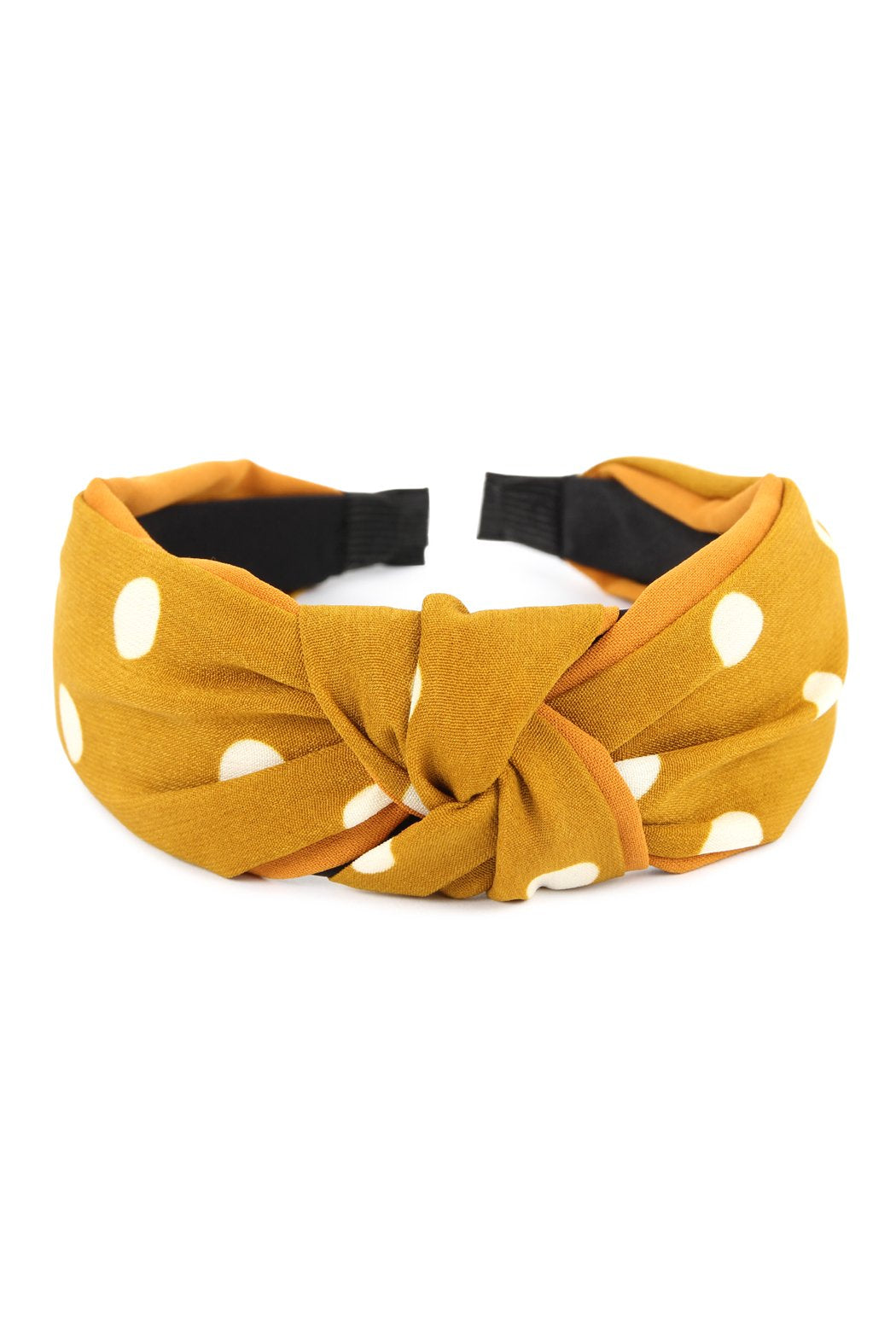 Riah Fashion - Polka Dots Tied Hair Band - 6 COLORS