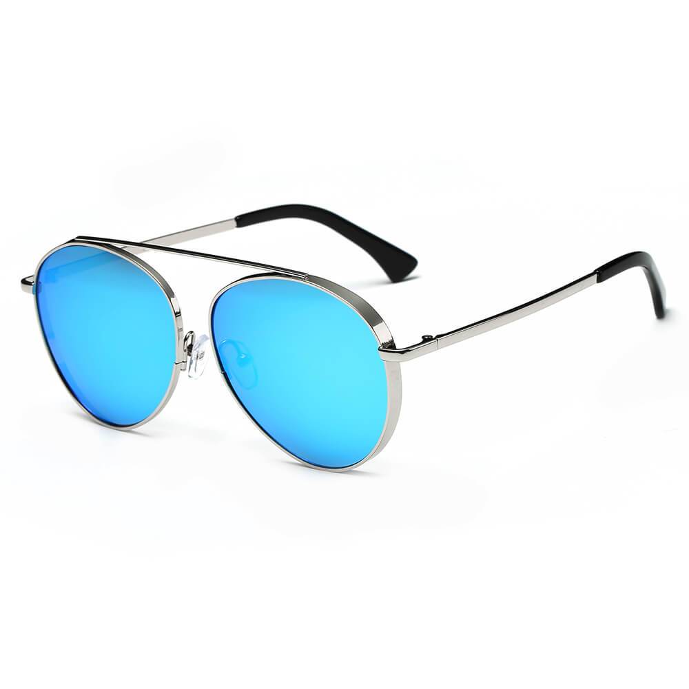 Bethel | CA08 - Retro Mirrored Lens Teardrop Aviator Sunglasses - 6 COLORS -