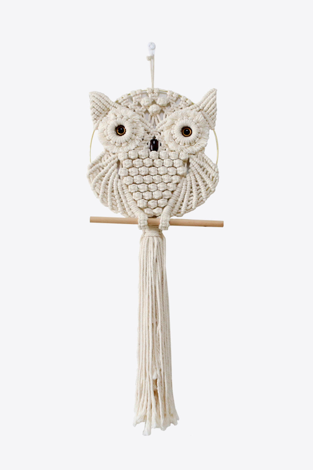 Hand-Woven Owl Macrame Wall Hanging - 31.5" X 11.8" - T - 1 COLOR -