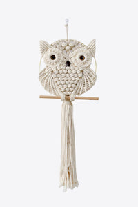 Thumbnail for Hand-Woven Owl Macrame Wall Hanging - 31.5