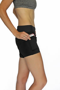 Thumbnail for Belcorva - Runner's Dream 5 Pocket Short - Black - RESTOCKED! - 1 COLOR -