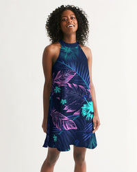 Thumbnail for FYC - Women's Floral Veronica Casual Halter Dress - Beach or Everyday - 1 PATTERN