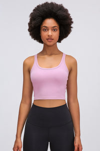 Thumbnail for Racerback Sports Bra - T - 6 COLORS -