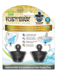 Thumbnail for StopShroom (Black) Tub & Sink Universal Stopper Plug for Tub & Bathroom Drains