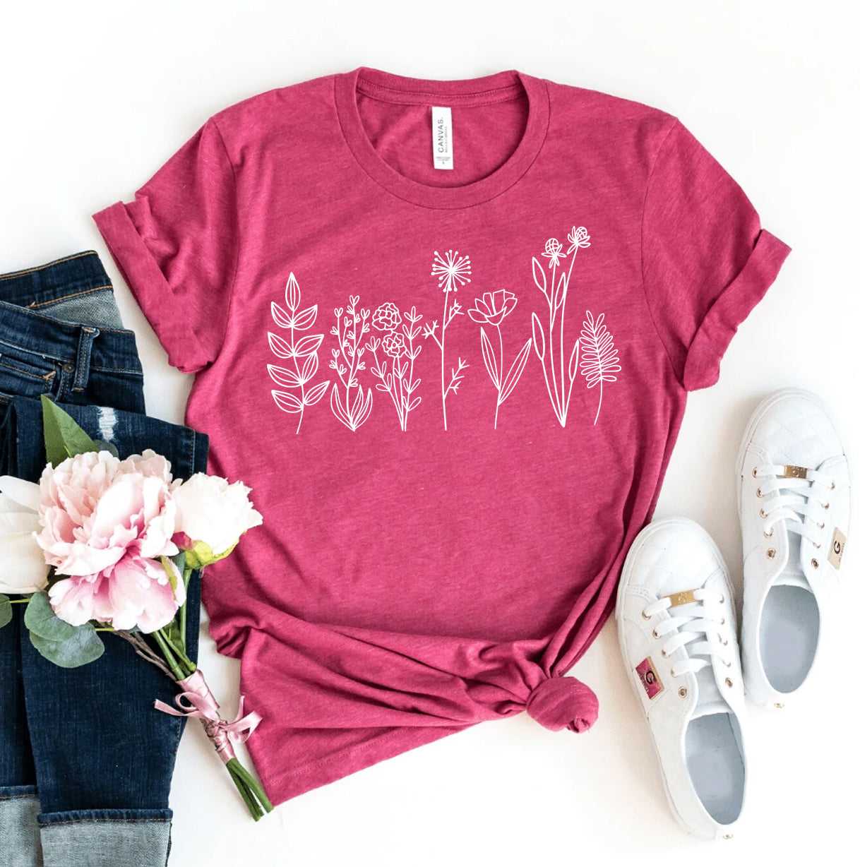 Wildflowers T-Shirt - 12 COLORS -