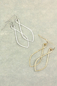 Thumbnail for Riah Fashion - Cast Christian Symbol Hook Drop Earrings - GOLD - SILVER -